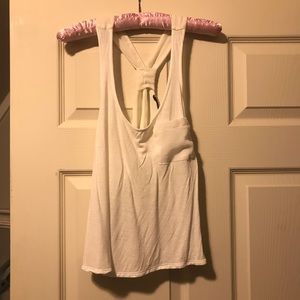 Urban Outfitters White Open Back Tank